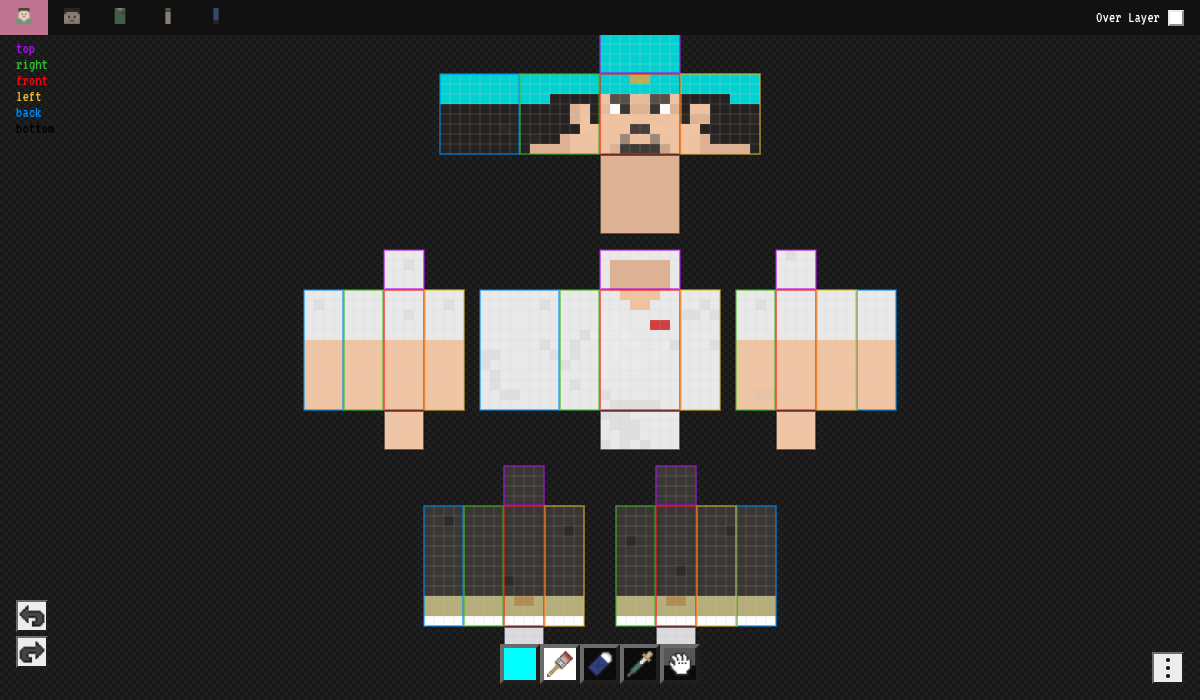 Minecraft Skin Editor 2D